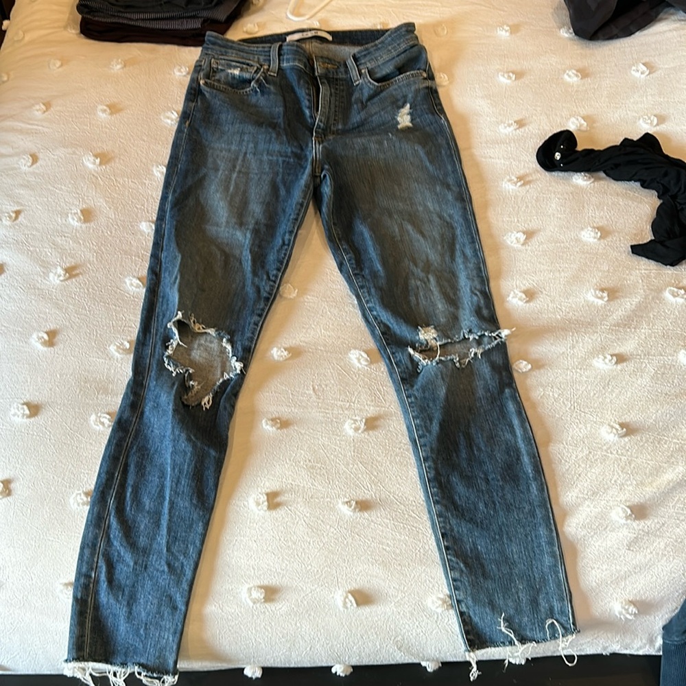Joes high rise skinny ankle jeans, size 27